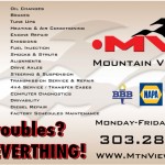 Mailer for Mountain View Garage