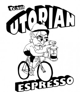 Design for Utopian Espresso cycling jersey